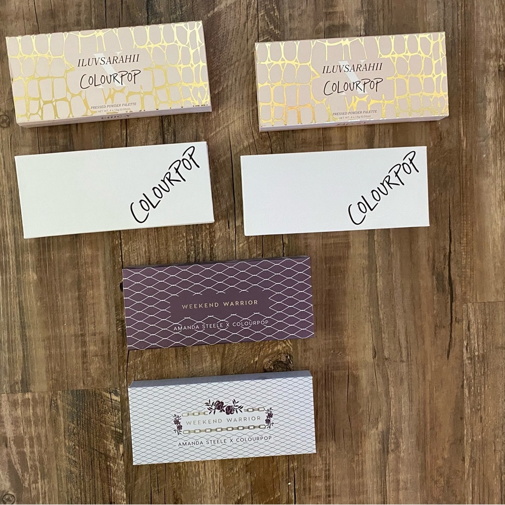 ColourPop bundle!  Iluvsarahi and Amanda Steele collabs